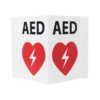 front view of AED facility wall sign