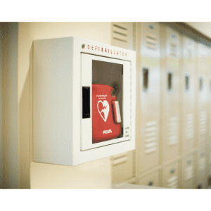 philips basic AED cabinet in school 989803136531