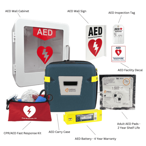 refurbished g3 complete aed package contents
