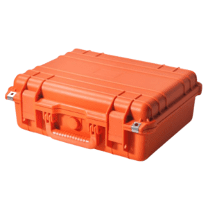 orange waterproof AED case